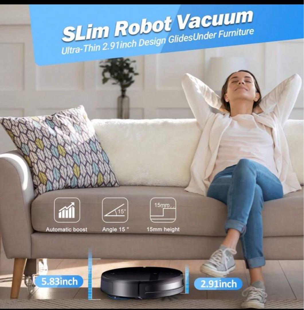 ロボット掃除機、WiFi・アプリ操作可能な掃除