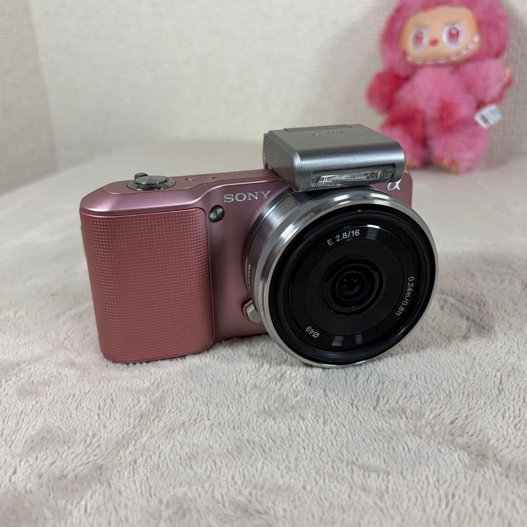 【箱付き美品】SONY NEX-3D ダブルレンズキット　ローズピンク
