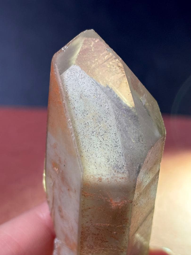 【超希少】ホワイトファントム 水晶 原石(ブラジル産) 鉱物標本 富士
