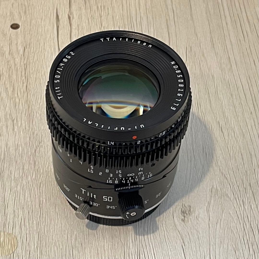 TTArtisan 50mm F1.4 Tilt レンズLマウント 元箱 保証書