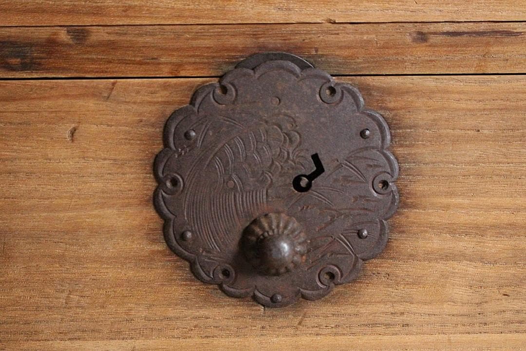 丸金具　庄内箪笥　引き出し6杯　タンス　収納　古家具　古民家　時代家具