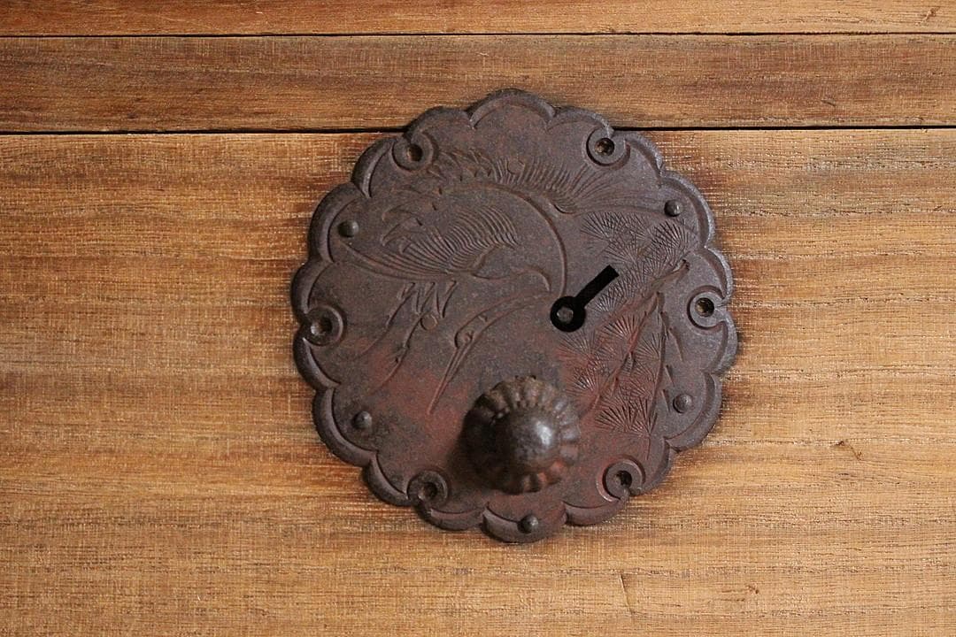 丸金具　庄内箪笥　引き出し6杯　タンス　収納　古家具　古民家　時代家具