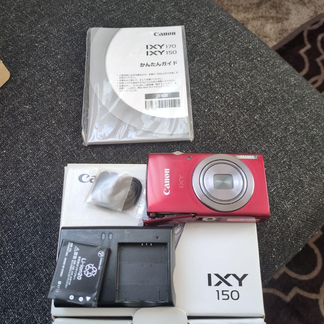 【付属品完備】Canon IXY150 レッド デジタルカメラ