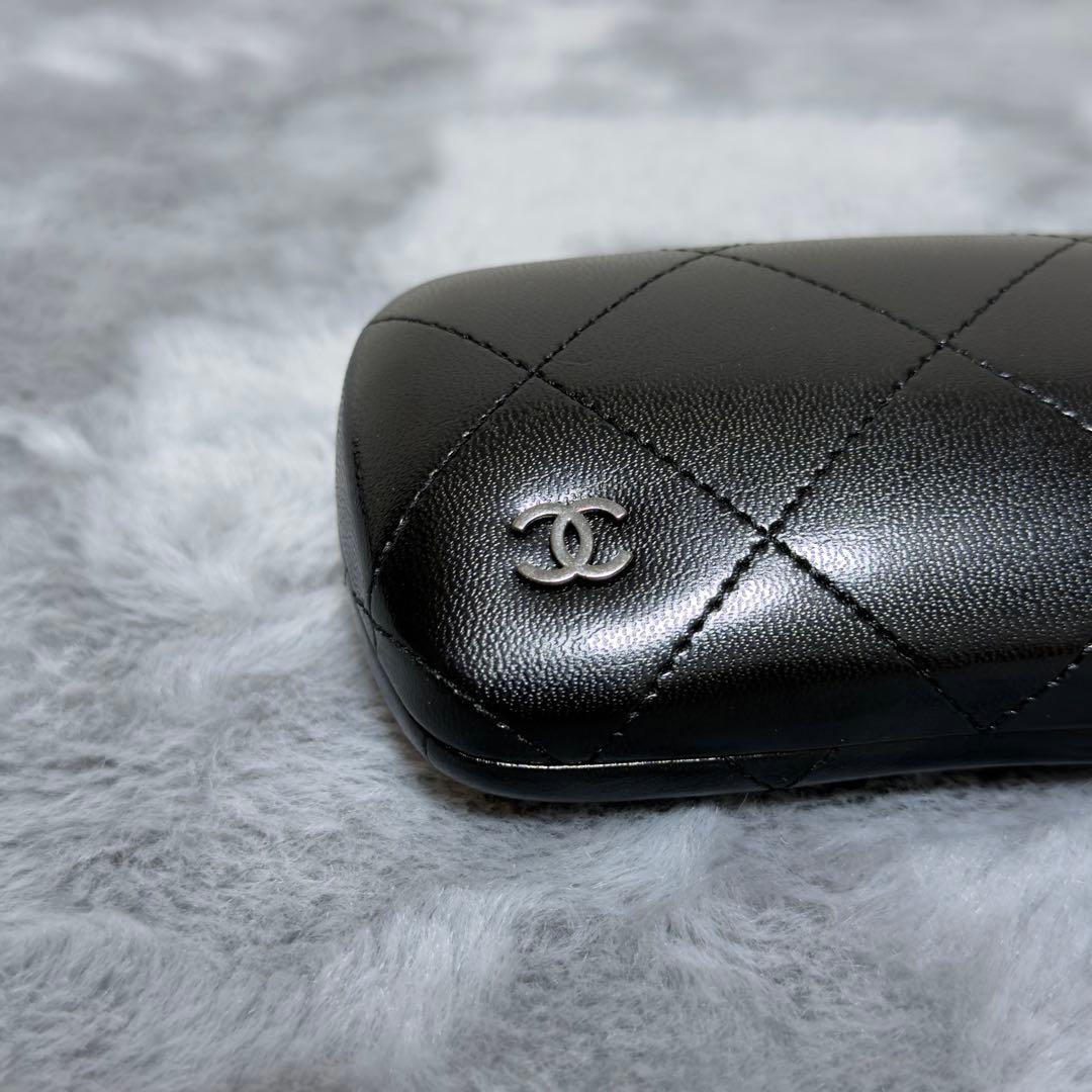【極美品】CHANEL メガネケース キルティング　空箱　外箱付き