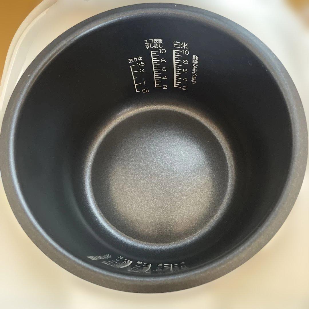 象印　1升炊き 炊飯器　炊飯ジャー　NL-DB18 ホワイト　保温　黒厚釜