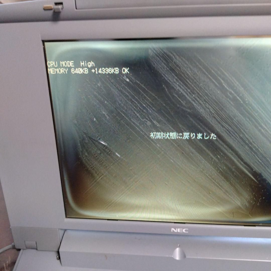 ■NEC 98note PC-9821Ne3/3 動作品 ジャンク ビネガー有り