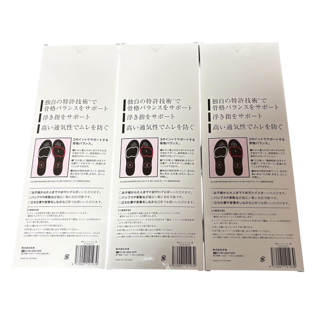 Walk Q+ INSOLE Mサイズ JOY FOOT Mサイズ 3点