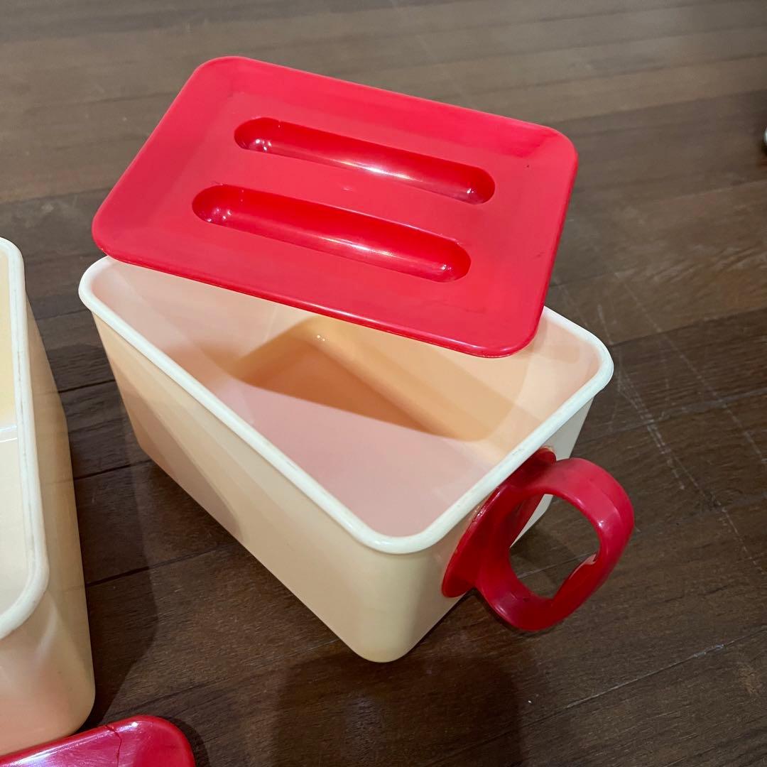 【アンティーク】昭和レトロ レトロポップ 調味料ラック 調味料ケース 古道具