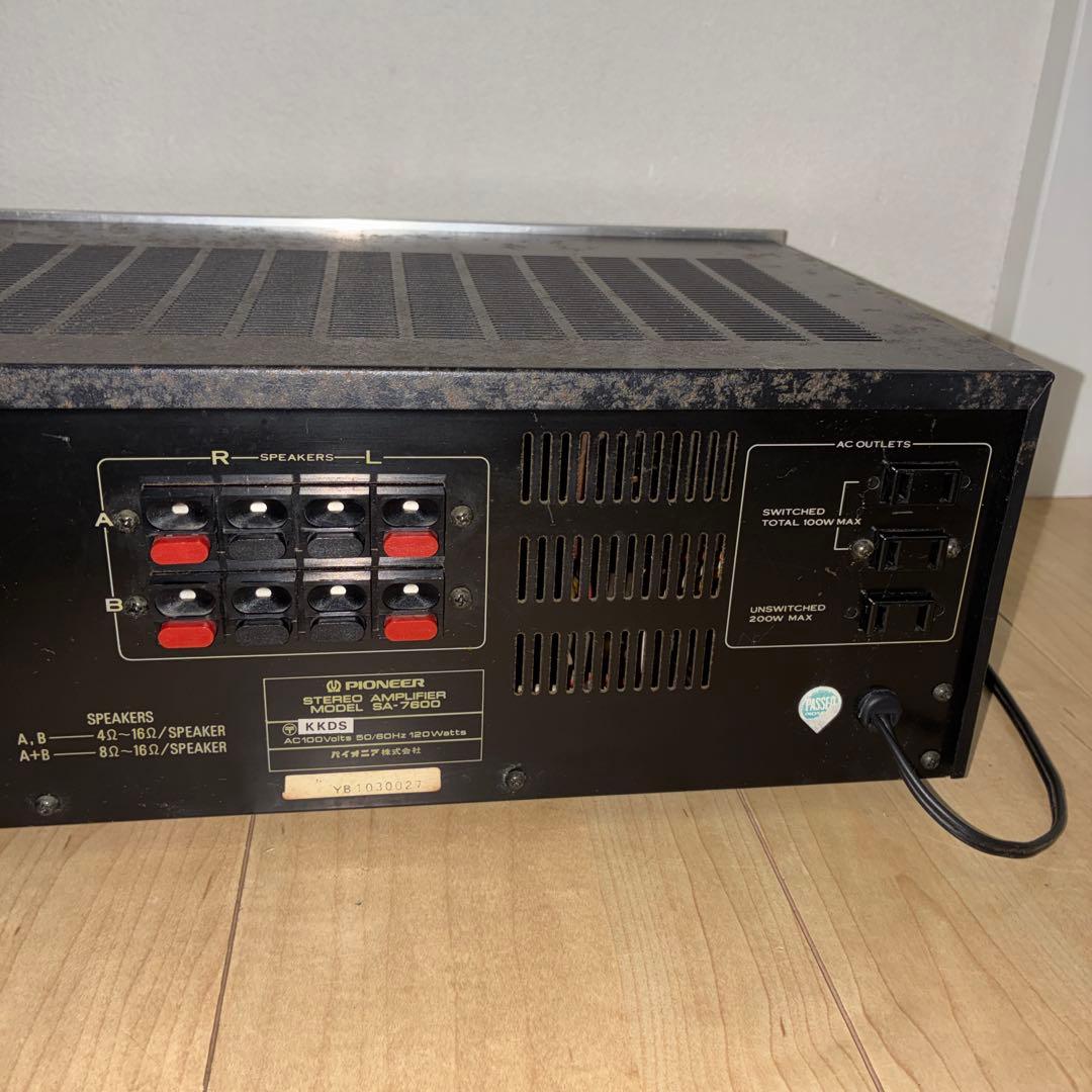 完動品！！　いい音　パイオニア　プリメインアンプ　SA-7600名機です
