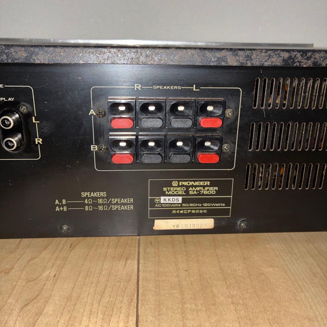 完動品！！　いい音　パイオニア　プリメインアンプ　SA-7600名機です