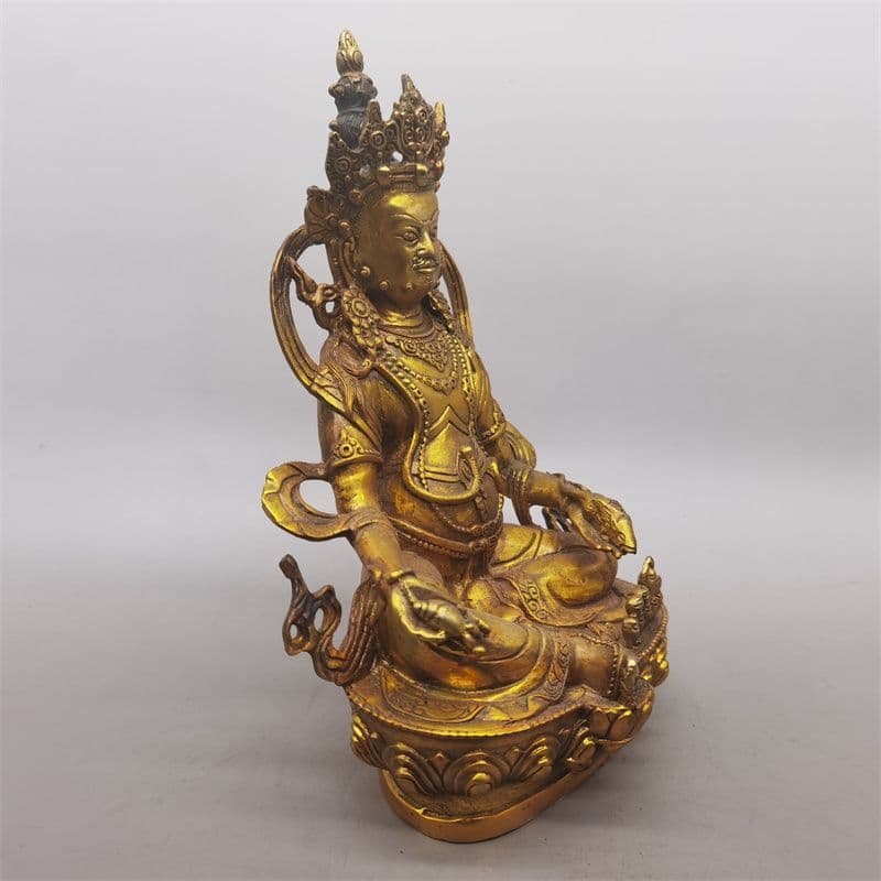 黄財神仏像 装飾品 工芸品 美術品 置物