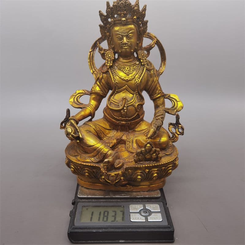 黄財神仏像 装飾品 工芸品 美術品 置物