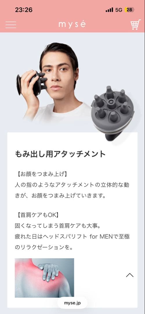 myse ヘッドスパリフト formen MS-30G ミーゼ　ニードル