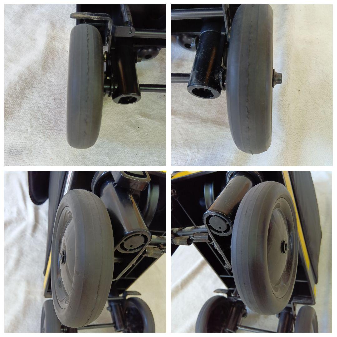 キャリーライトSN　ショッピングカー　黒　横押し　4輪　軽量