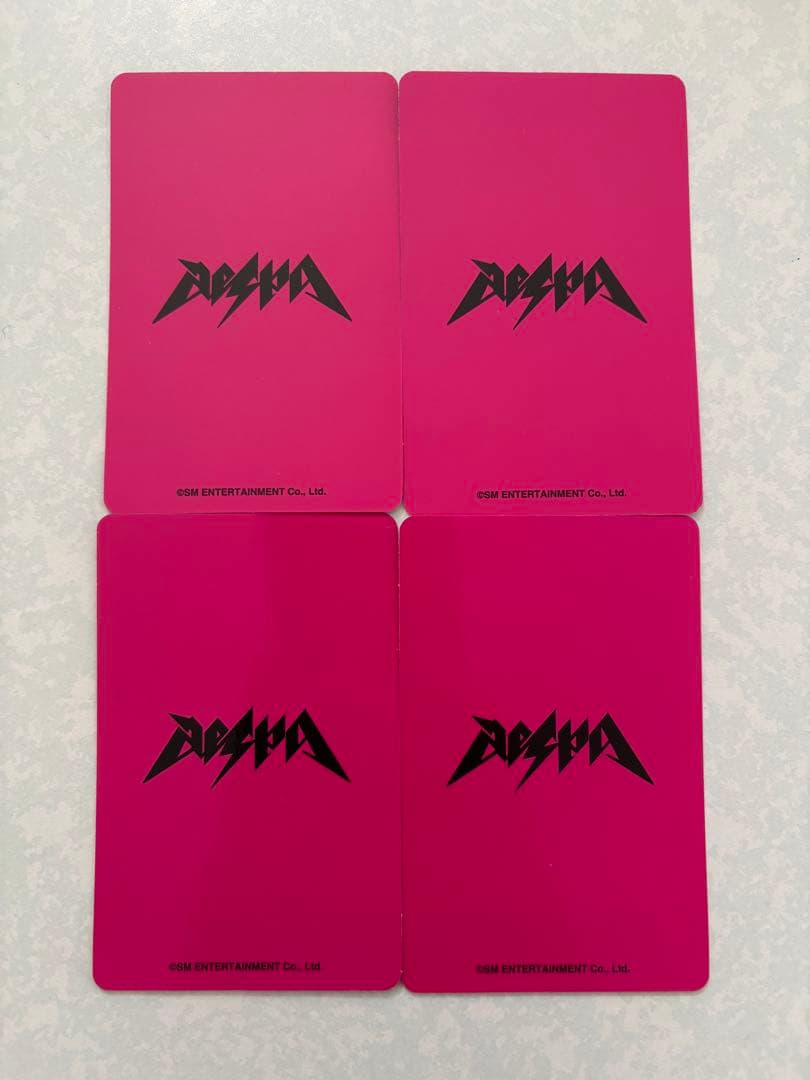 aespa rich man ワーナー　トレカ　4枚セット