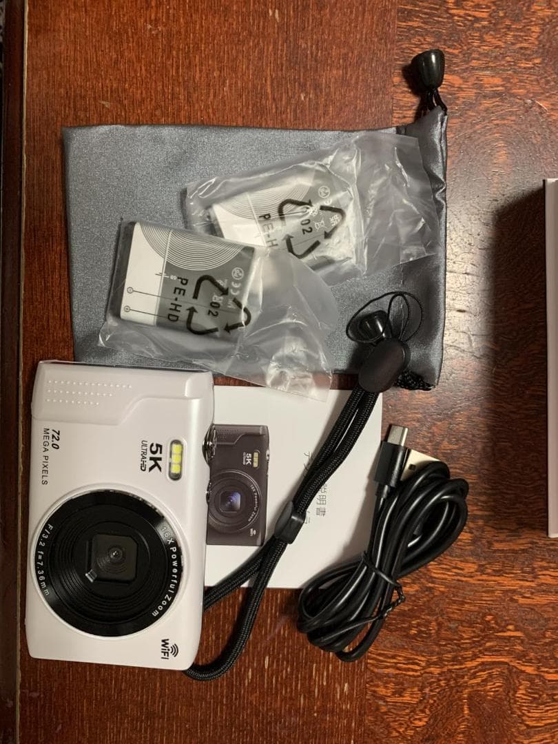AiMike スマホに送れる デジタルカメラ 5K デジカメ WIFI転送機能A