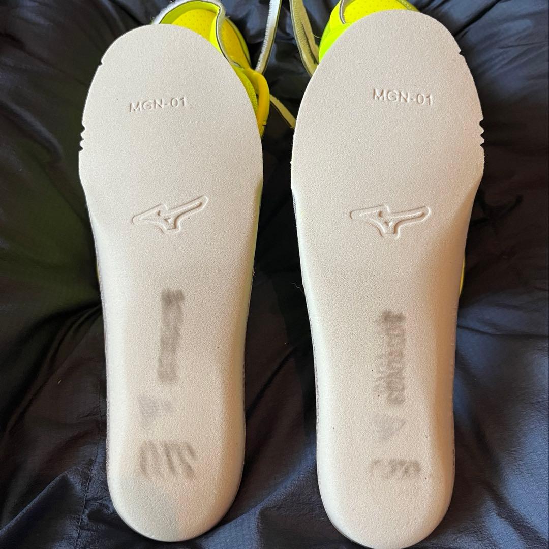 Mizuno 蛍光イエロー 安全靴 オールマイティベルクロ27cm