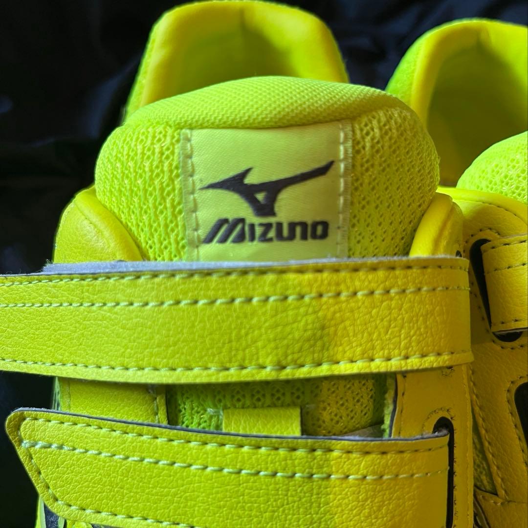 Mizuno 蛍光イエロー 安全靴 オールマイティベルクロ27cm