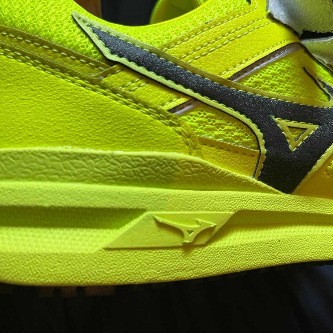Mizuno 蛍光イエロー 安全靴 オールマイティベルクロ27cm