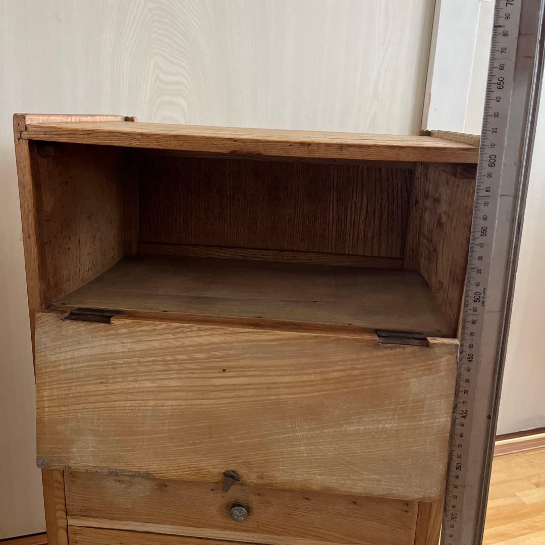 藥箪笥 文具 収納 ガラス扉 引き出し 古美術 古道具 レトロ　ディスプレイ