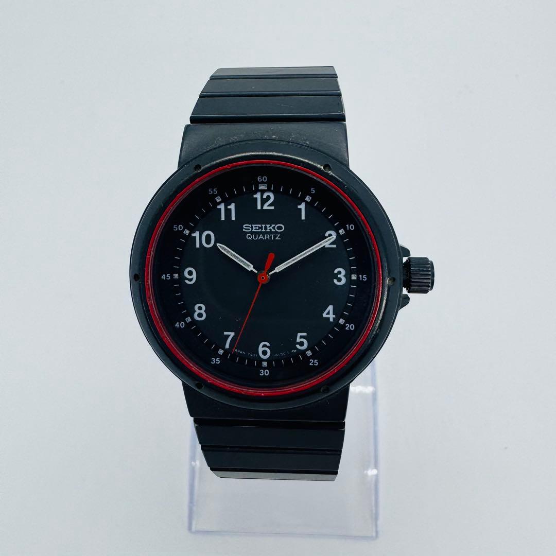 ✨SEIKO✨セイコー✨7431-6120✨クォーツ✨ブラック文字盤✨腕時計✨