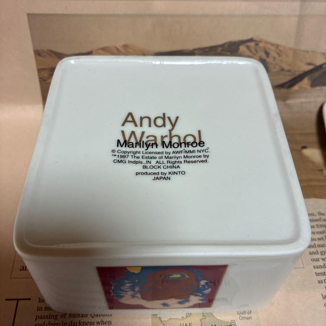 Andy Warhol マリリン・モンロー 陶器ボックス