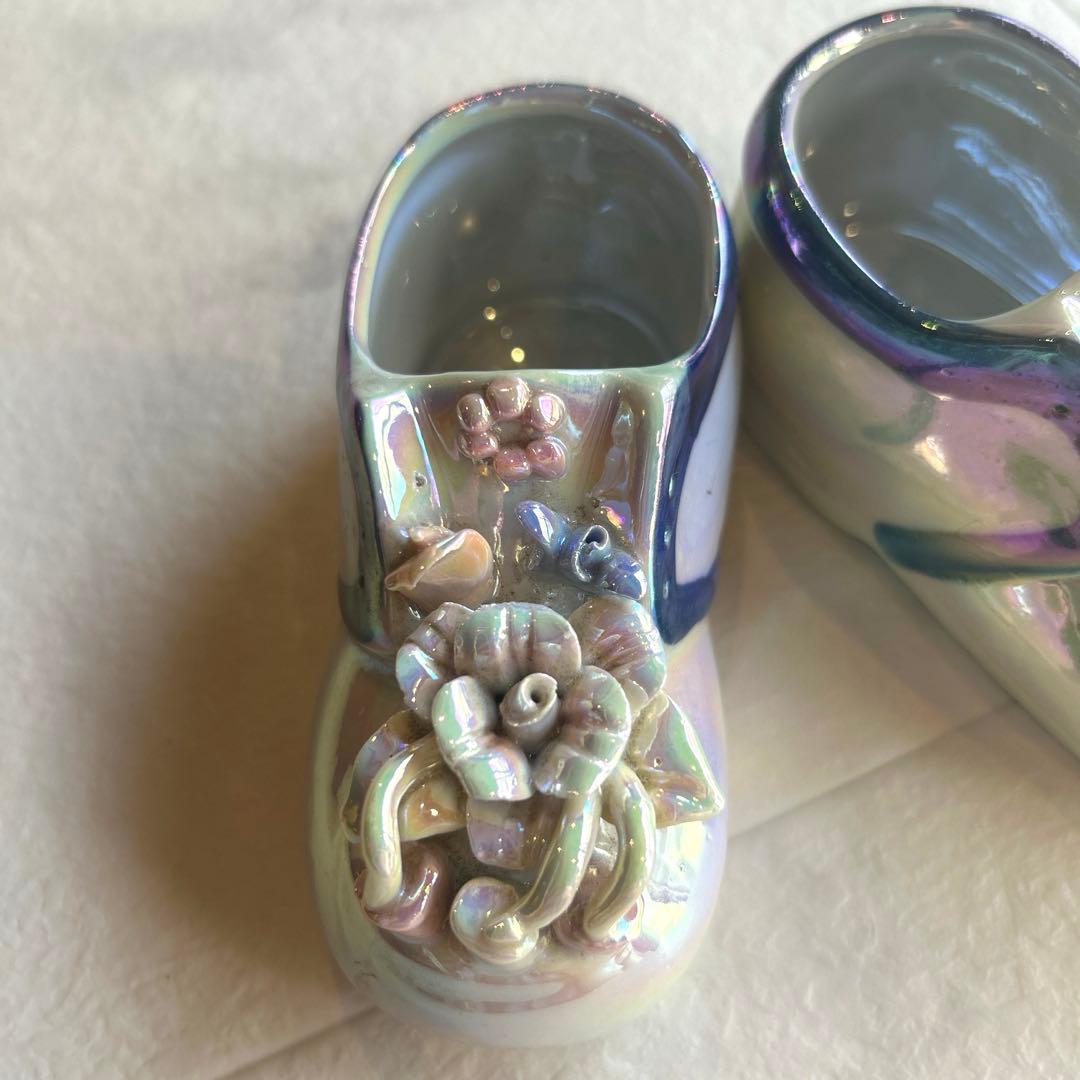 vintage ビンテージ 小さな陶器の靴 フィギュリン ロイヤルドルトン