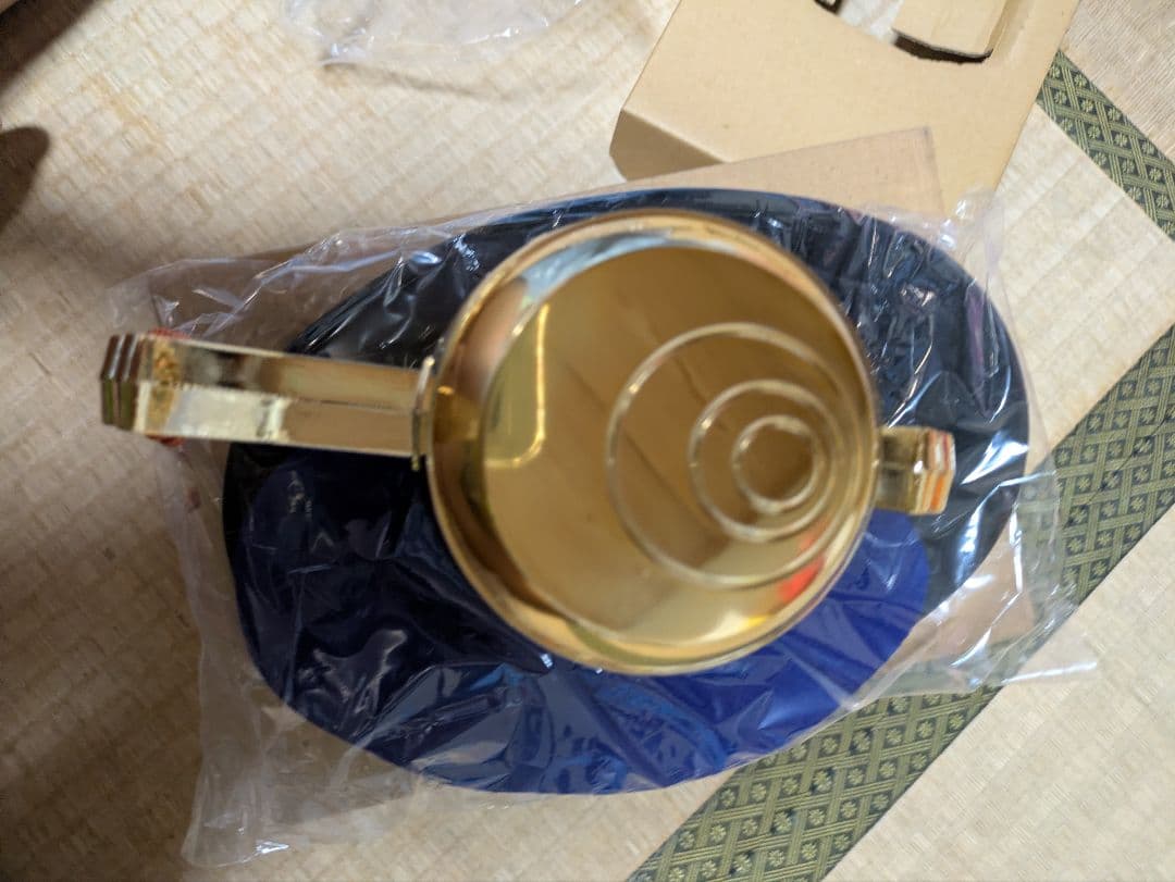 招福の金色置物家での小槌縁起物