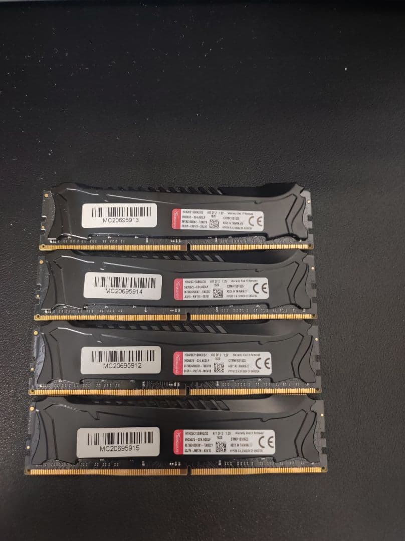 Kingston HyperX DDR4 16GB×4枚 合計64GB