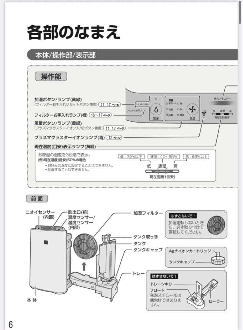 値下げ【美品】シャープ　加湿空気清浄機 SHARP KC-G40 2018年製