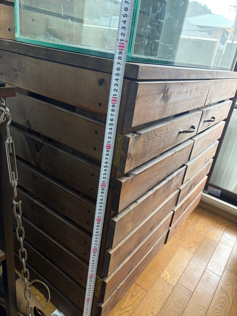 90センチ水槽と水槽台　備品セット