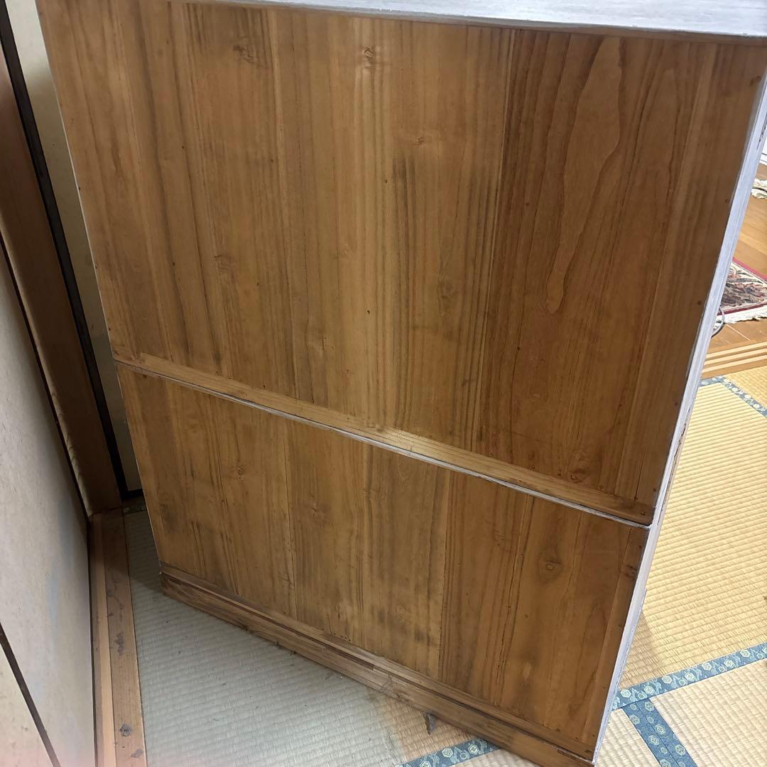 桐タンス グレー 5引き出し