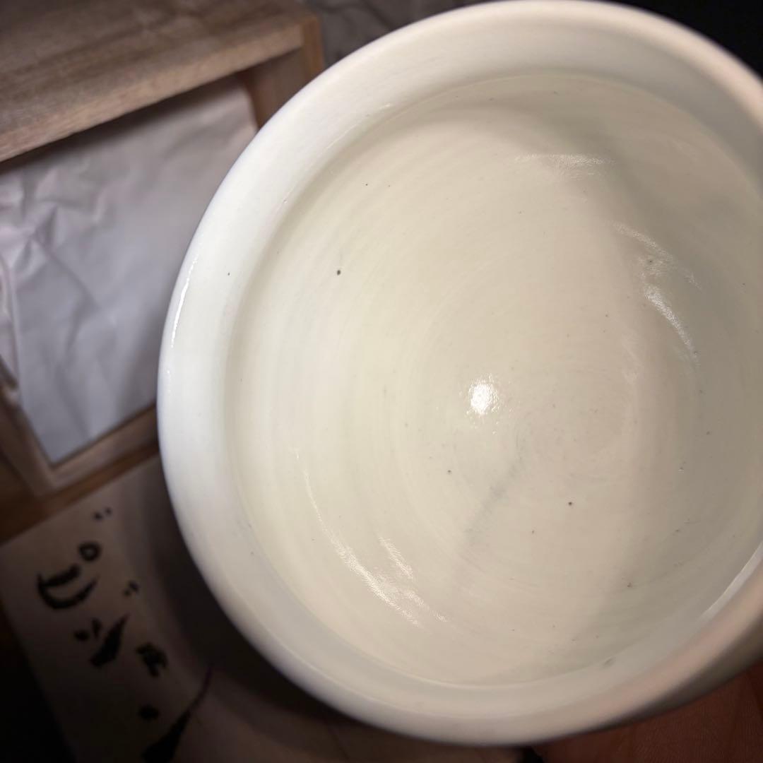 新品未使用★人気作家　鈴木環　ピジョンカップ　中　M 粉引　箱付
