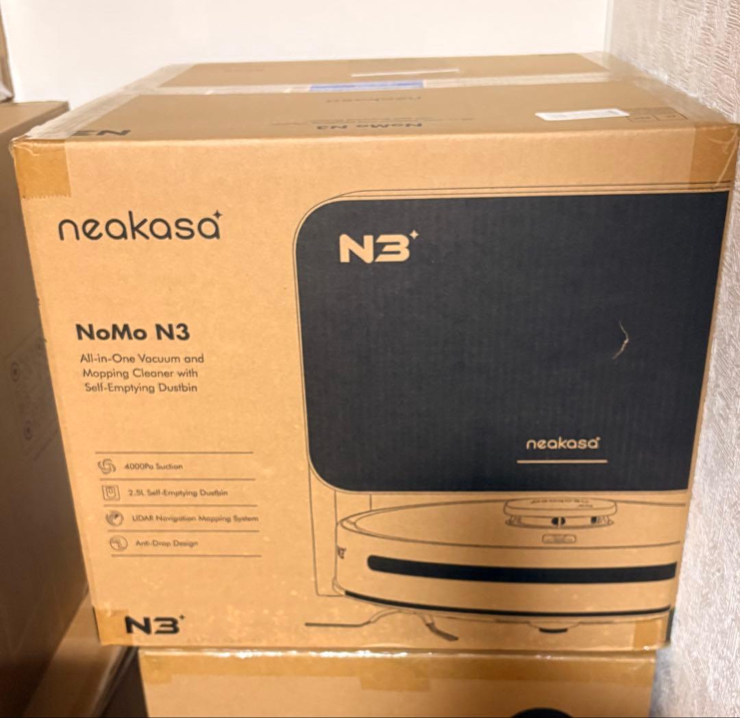 新品 Neakasa N3 ロボット掃除機 4000Pa 水拭き 自動ゴミ収集