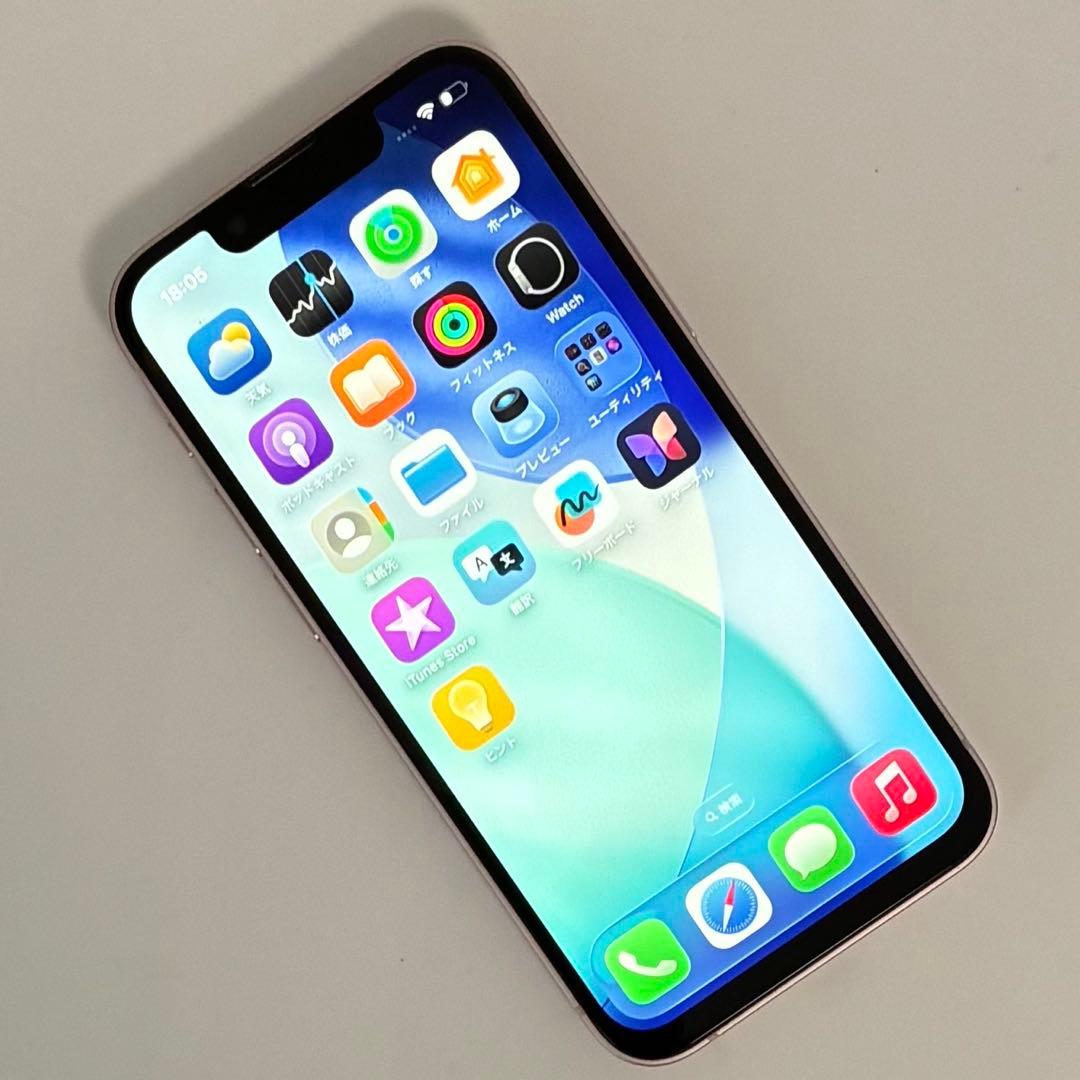 M64【電池100％　画面新品】 iPhone 13mini　128GB　ピンク