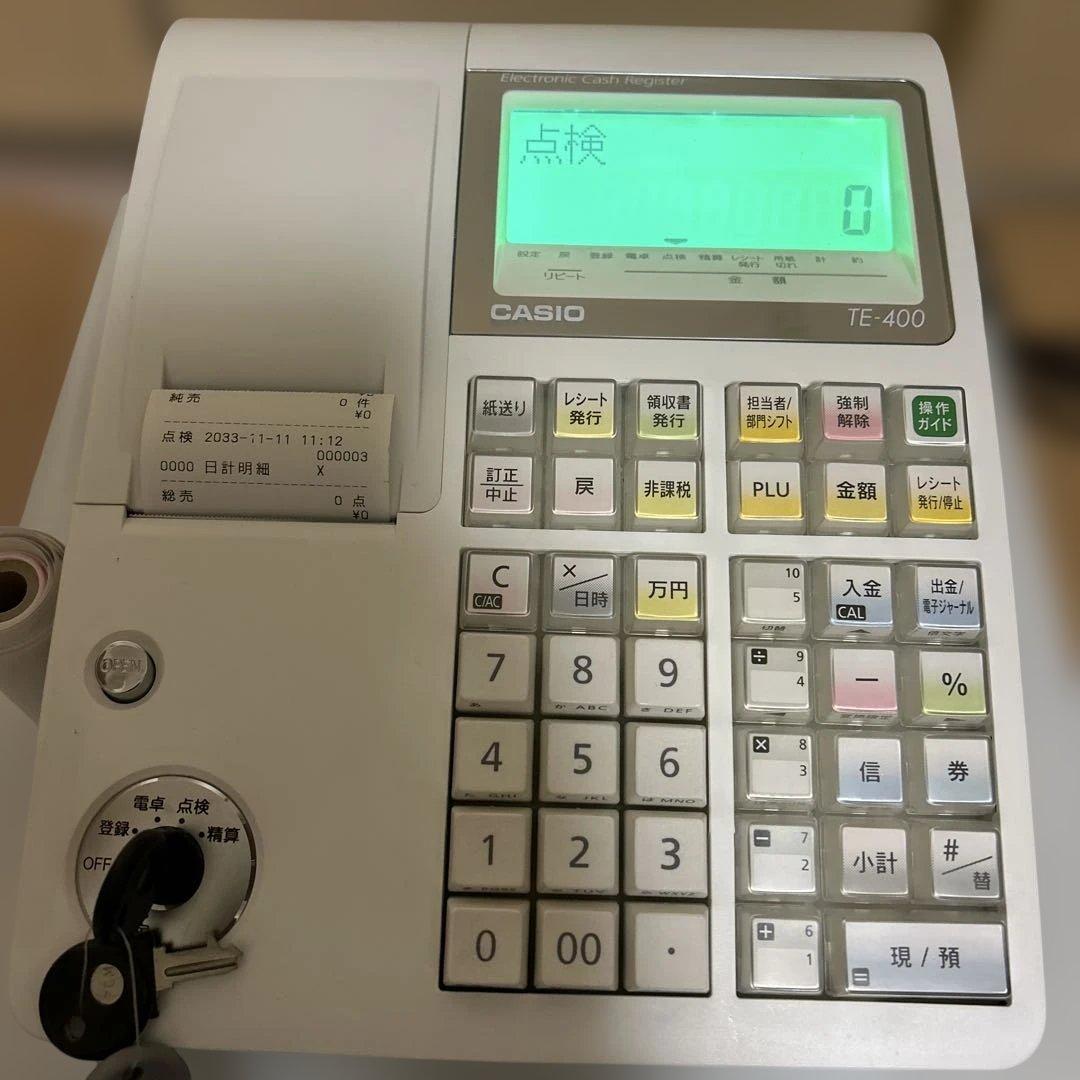 美品✨CASIO TE-400 電子レジスター 付属品多数✨