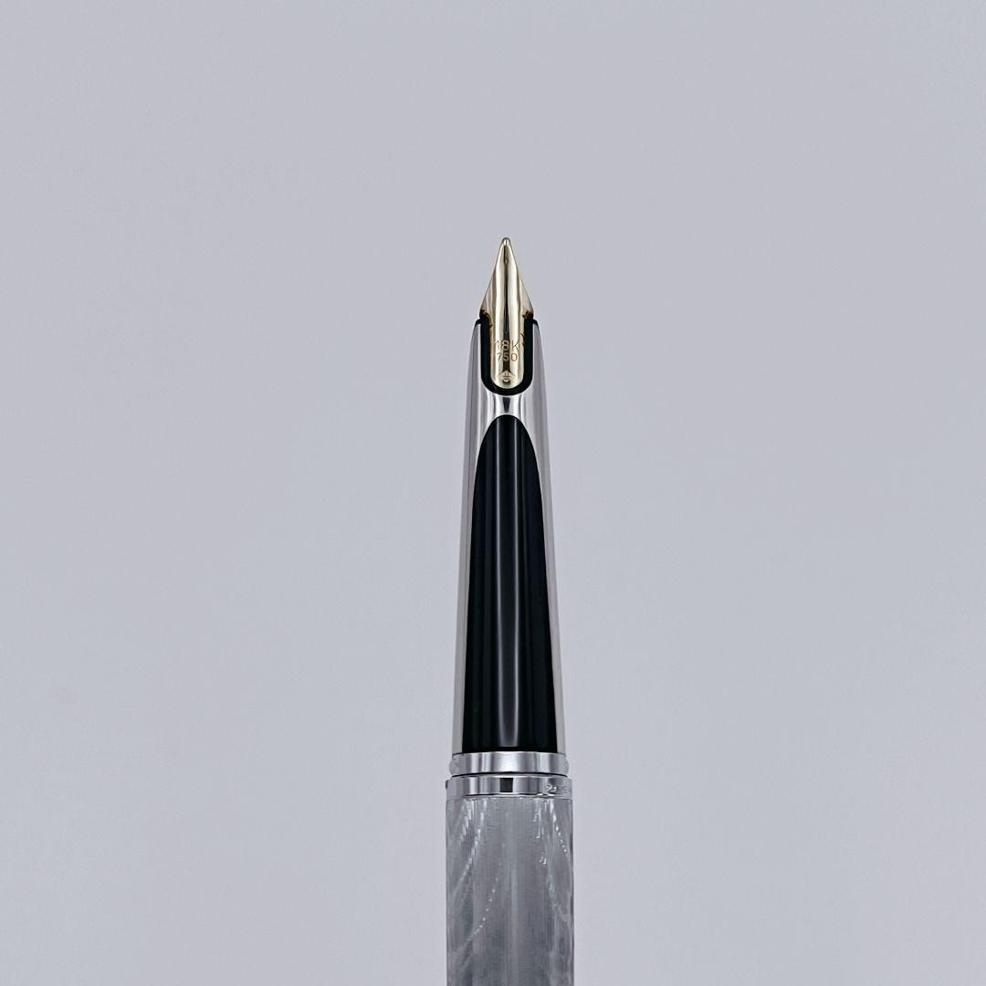 万年筆 WATERMAN C/F シルバーモアレ 18k ウォーターマン