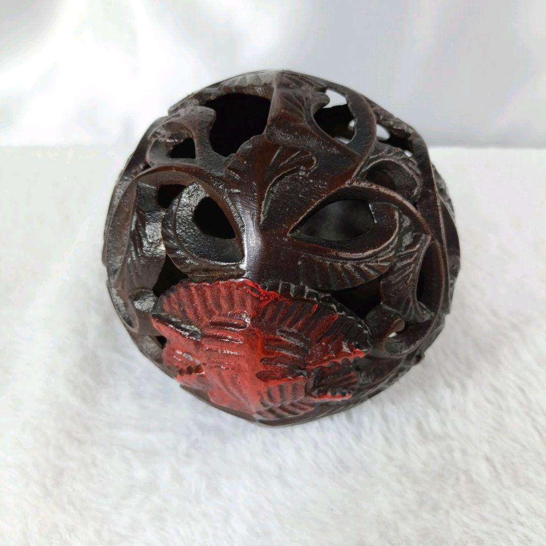 骨董 唐獅子 置物 金属製 玉乗り 縁起物 開運 魔除け 重厚