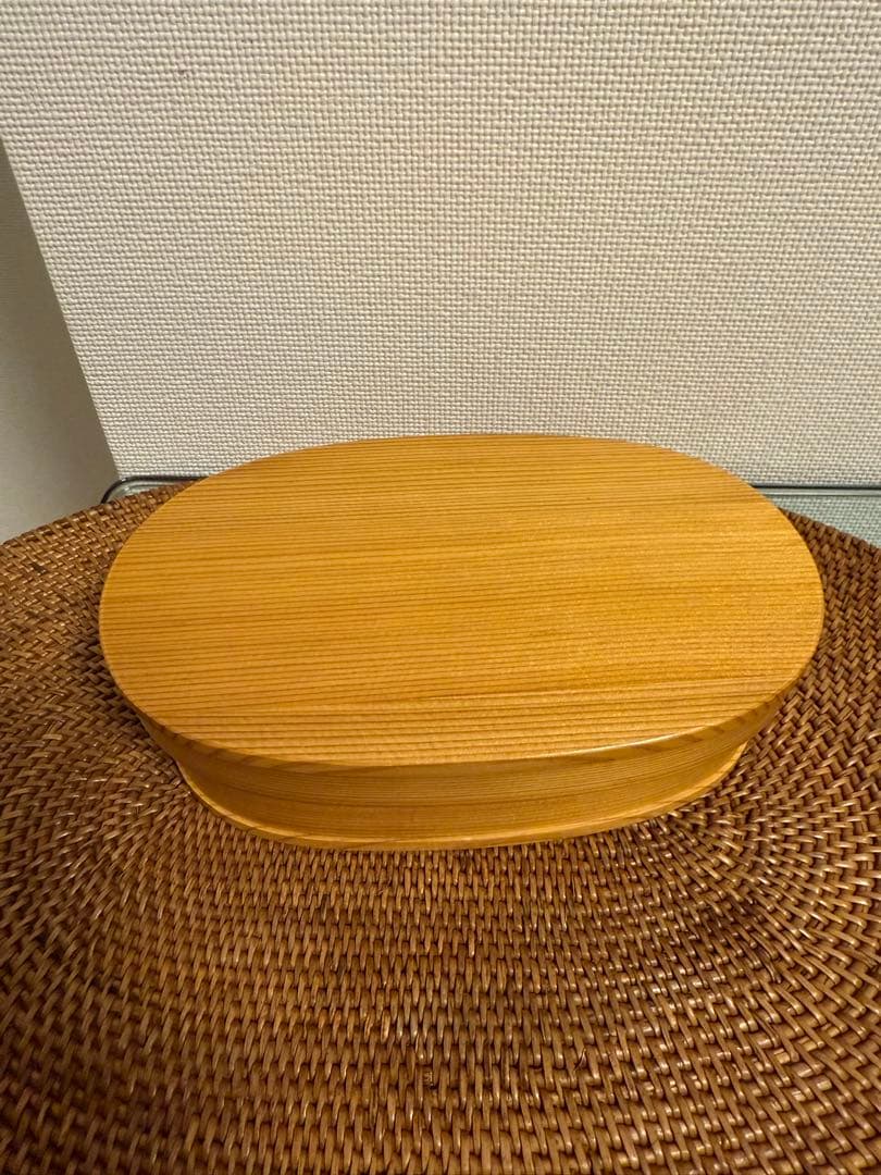 【お値下げ】大館工芸社　曲げわっぱ　小判弁当（小）古代朱【オンラインストア限定】