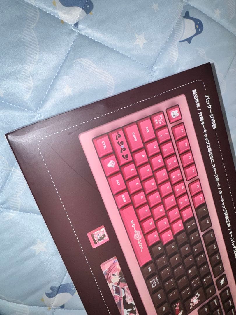 ぶいすぽっ！　橘ひなの　ゲーミングキーボード　VGGCキーキャップ付き