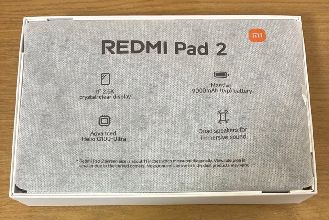 【ほぼ新品】シャオミ Redmi Pad 2 6G＋128G Wi-Fiモデル