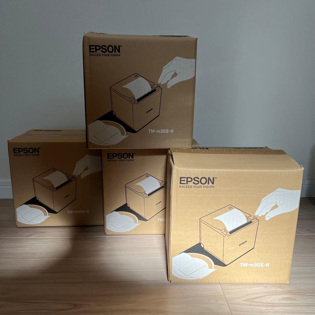 未使用品 4台 EPSON エプソン TM-m30II-H レシートプリンター