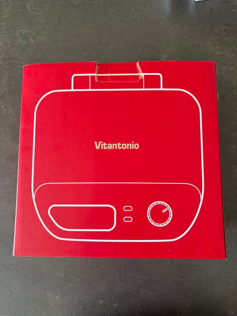 Vitantonio ワッフルメーカー レッド　ドーナツプレート付