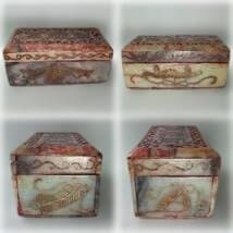 中国古玩 唐物 玉 盒子 彫刻 古美術 蓋付 骨董 箱