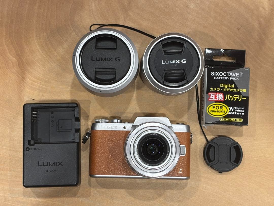 LUMIX ミラーレス一眼 カメラ レンズ3個付
