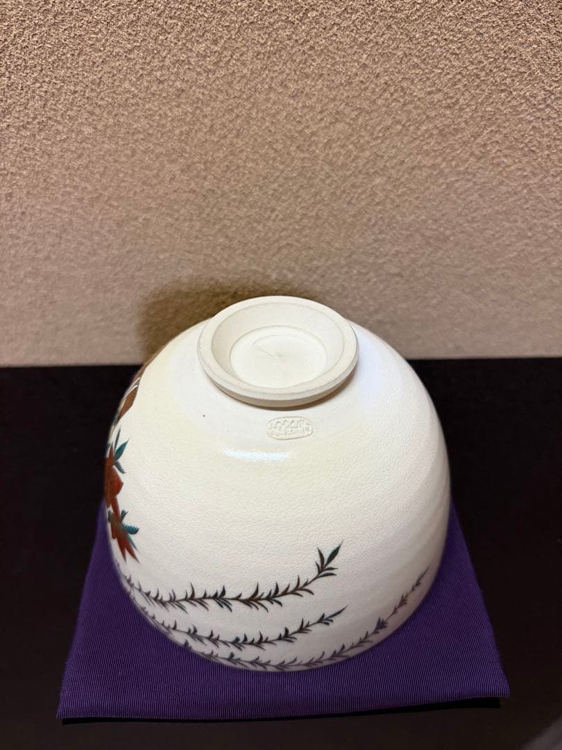 清閑寺　杉田祥平　色絵仁清写雛画茶碗　共箱