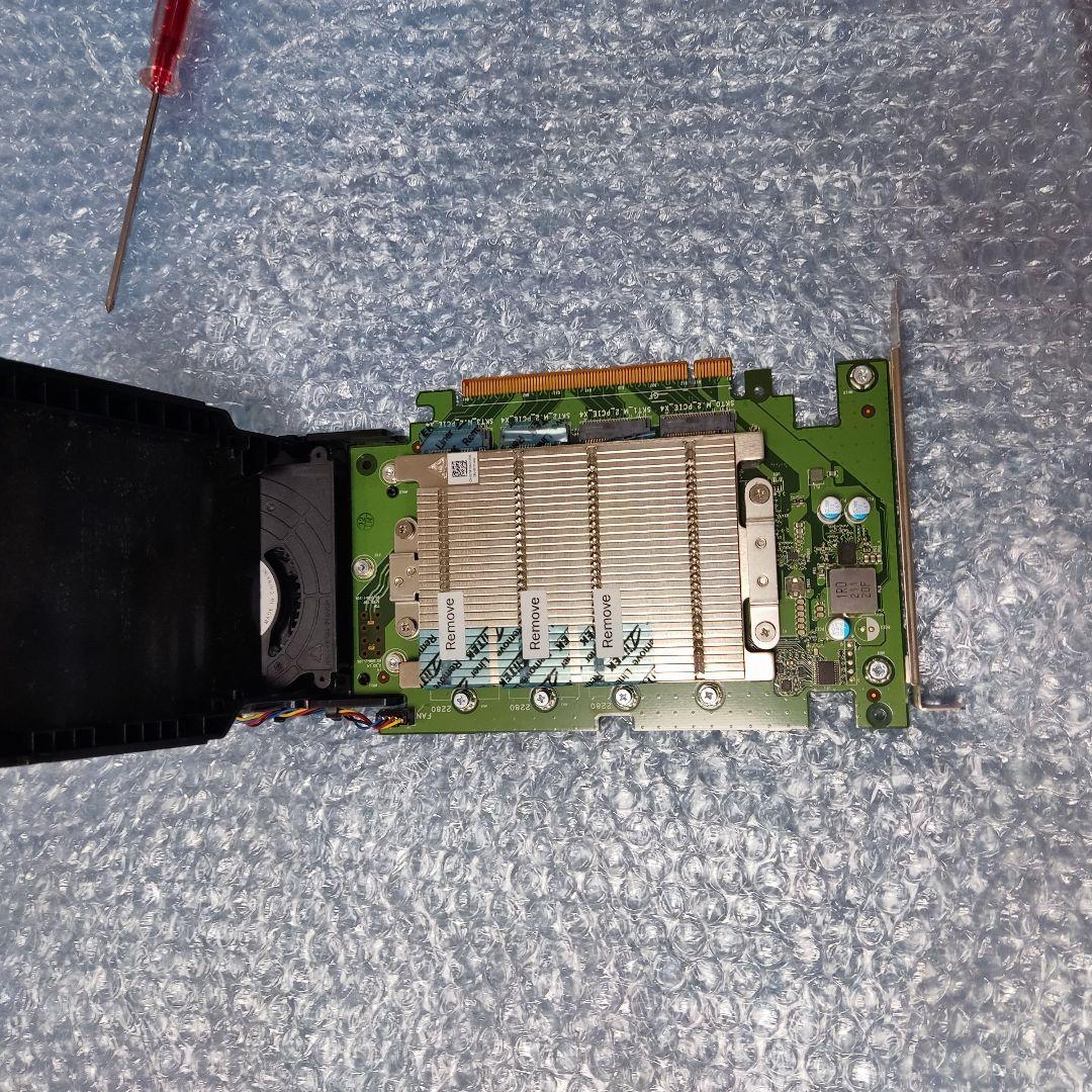 NVMe M.2 ⇒ PCIE 変換カード SSD増設 4枚搭載可