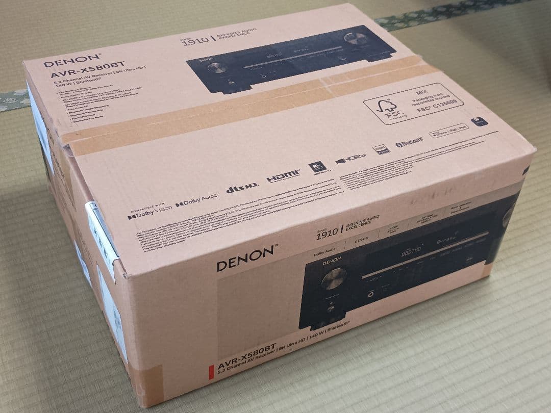 アンプ DENON AVR-X580BT