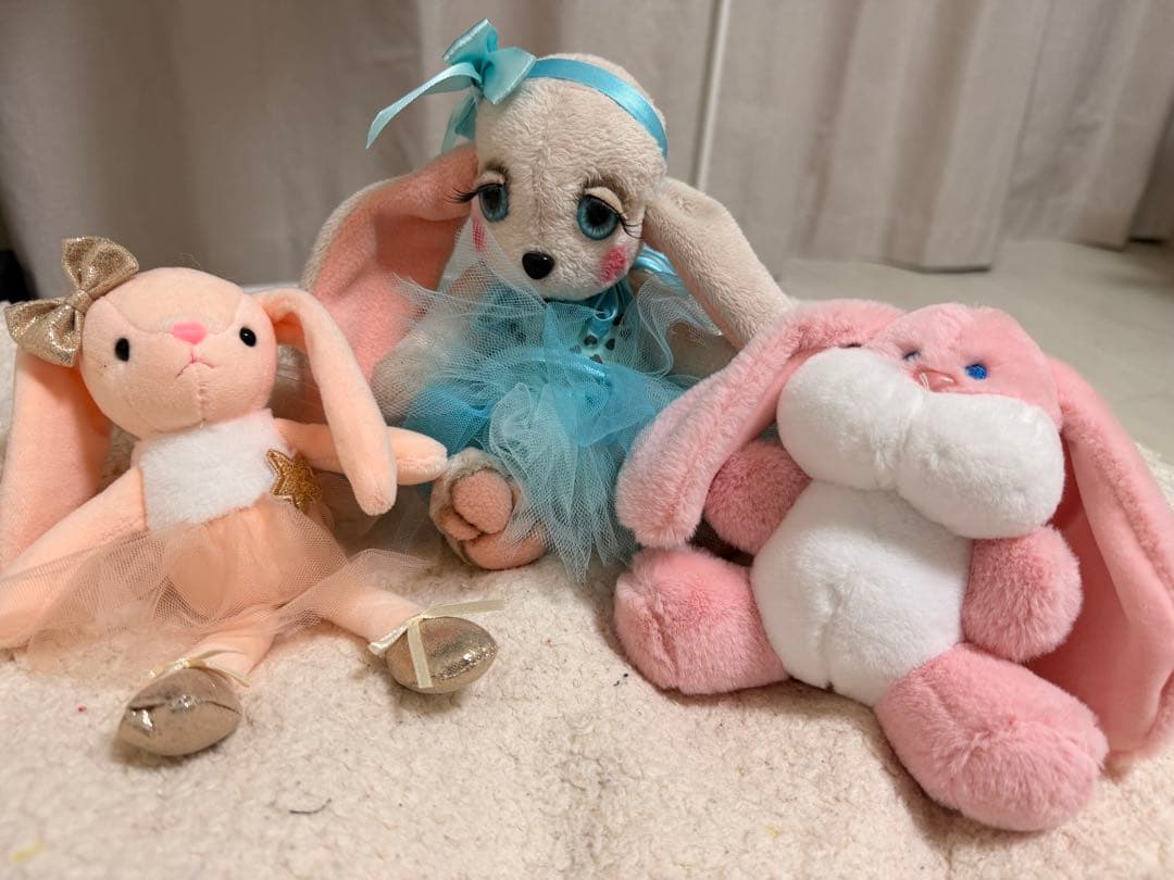 ハンドメイド うさぎのぬいぐるみセット
