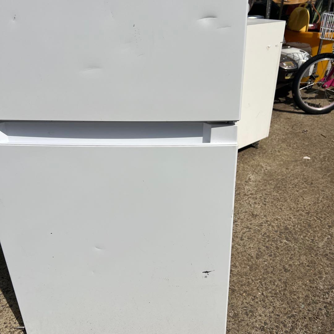 ホワイト冷蔵庫　haier OBBR-121A 2024年